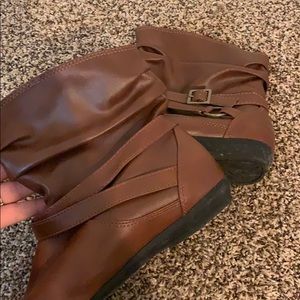 Brown booties